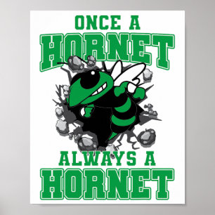Once A Hornet Always A Hornet Ck To School Spirit Poster