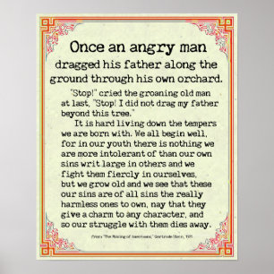 "Once an Angry Man" from "Making of Americans" Poster