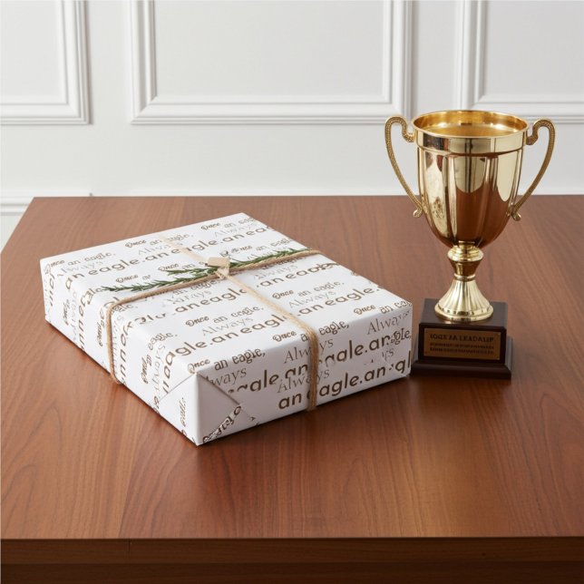 Once an Eagle, Always an Eagle. Brown Gift Wrap (Creator Uploaded)