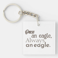 Once an Eagle, Always an Eagle. Dark Brown Minimal