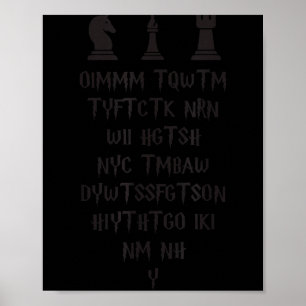 Once I Make My Move Acronym Wizard Chess Funny Des Poster