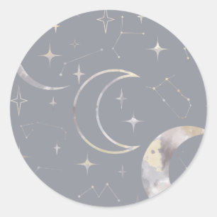 Once in a Blue Moon Classic Round Sticker