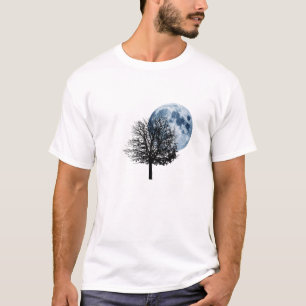 Once in a Blue Moon - full moon tree nature T-Shirt