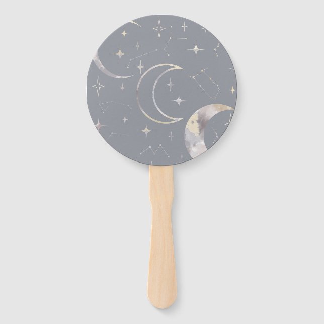 Once in a Blue Moon Hand Fan (Front)