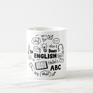 Once in a Blue Moon Idiom Design English Learning Coffee Mug