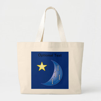 Once in a Blue Moon Large Tote Bag