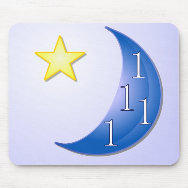 Once in a Blue Moon Mouse Mat (Front)