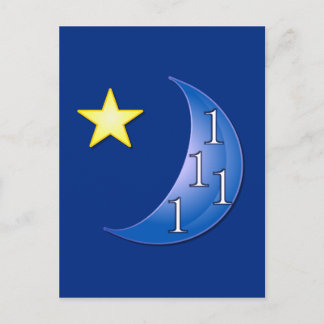 Once in a Blue Moon Postcard