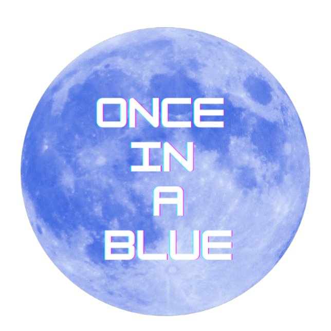 Once in a Blue Moon T-Shirt (Creator Uploaded)