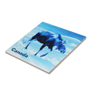 Once In A Blue Moose Tile
