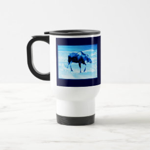 Once In A Blue Moose Travel Mug