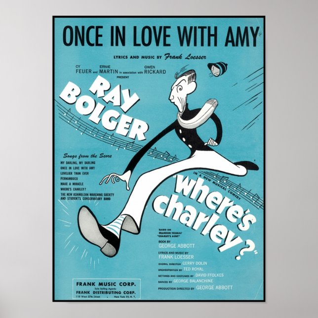 Once In Love With Amy Songbook Cover Poster (Front)