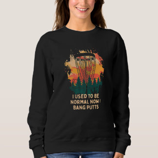 Once Normal Now I Bang Putts Disc Golf Dad Jokes G Sweatshirt