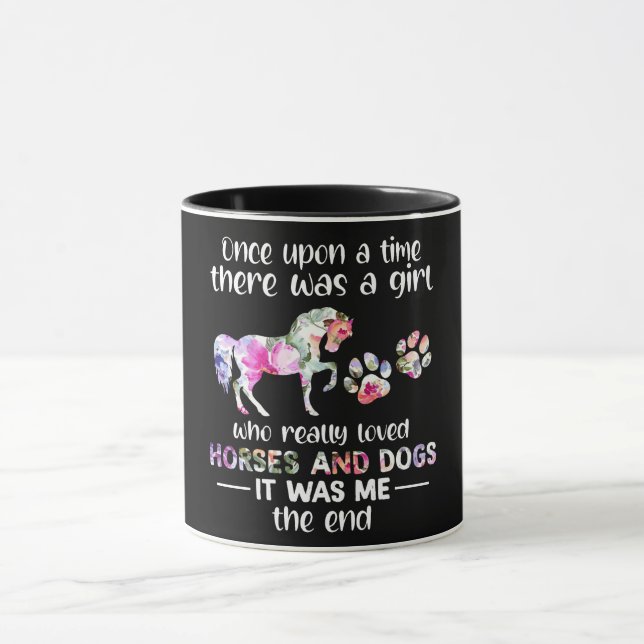 Once Up On The Time There Was Girl Who Loved Horse Mug (Center)