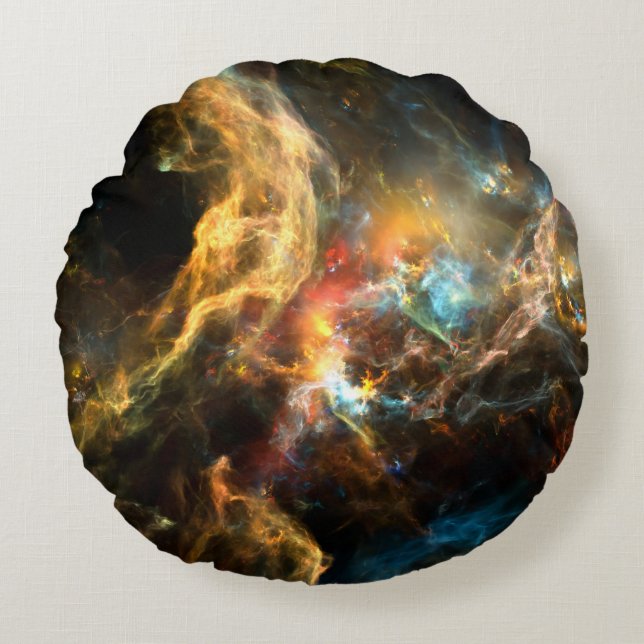 Once Upon a Space series. Abstract design made of  Round Cushion (Front)