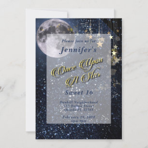 Once Upon A Star Sweet Sixteen Invitation