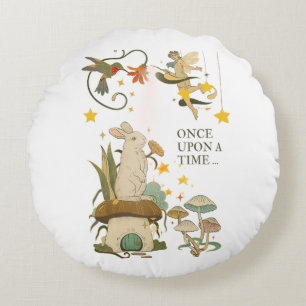 Once Upon a Time: A Fairy Tale Kids  Round Cushion