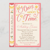 Once Upon A Time Baby Shower Invitation Fairy Tale