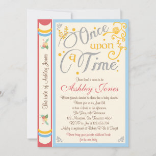 Once Upon A Time Baby Shower Invitation Fairy Tale