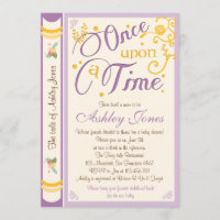 Once Upon A Time Baby Shower Invitation Fairy Tale