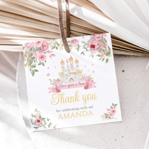 Once Upon a Time Birthday Party Square Favour Tags