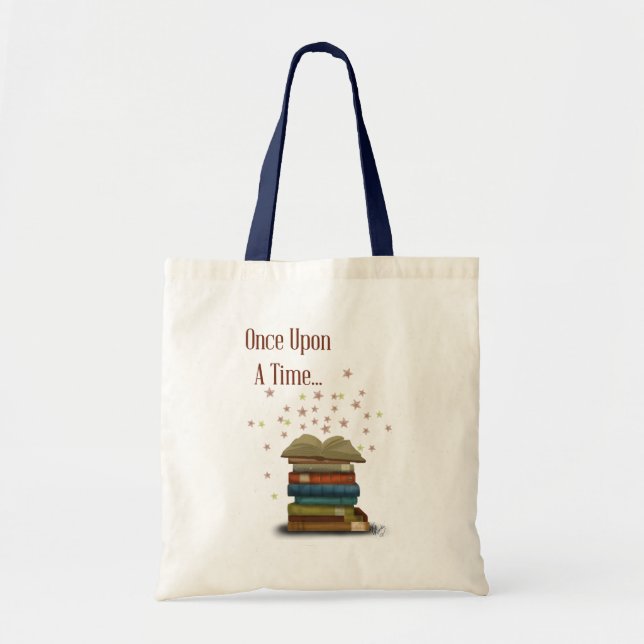 Once Upon A Time Books Tote Bag (Front)