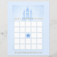 Once Upon A Time Castle Baby Shower Bingo