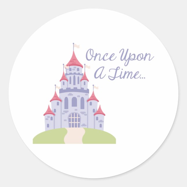 Once Upon A Time Classic Round Sticker (Front)