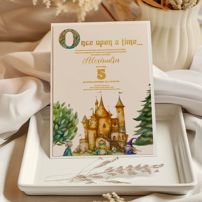 Once Upon a Time Fairytale Birthday Invitation (Creator Uploaded)