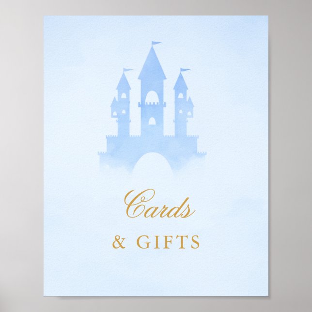Once Upon A Time Fairytale Castle Cards & Gifts Poster (Front)