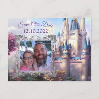 Once Upon a Time Fairytale Save the Date Postcard