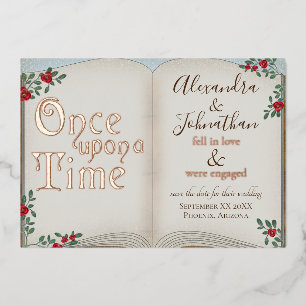 Once Upon a Time Gold Book Fairy Tale Wedding