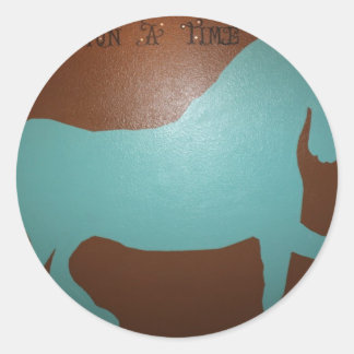 ONCE UPON A TIME HORSE CLASSIC ROUND STICKER