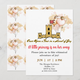 Once Upon a Time in a Land of Joy Invitation