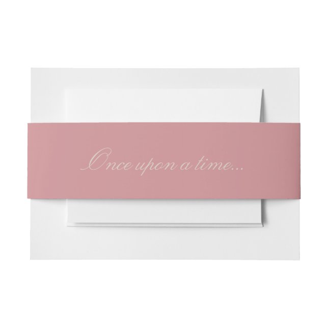 Once Upon a Time Invitation Belly Band (Front Example)