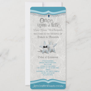 Once Upon A Time IWedding Program Invitation