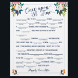 Once Upon A Time Love Story Bridal Libs Game<br><div class="desc">Double Sided Bride Libs Game "Once Upon A Time" with fill in the blank prompts and "answer key" on the back


The gorgeous painted florals are by Create the Cut. Find them on Creative Market https://crmrkt.com/7WdAX,  Etsy https://www.etsy.com/shop/CreateTheCut,  and 
www.createthecut.com</div>