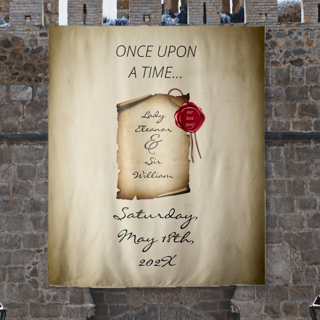 Once Upon A Time Mediaeval Dark Romantic Backdrop Tapestry (Once Upon A Time Medieval Photo Backdrop
)