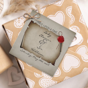 Once Upon A Time Medieval Moody Scroll Wax Seal Favour Tags