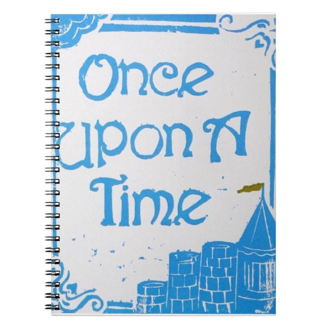 Once Upon A Time Notebook, Blue Notebook (Front)