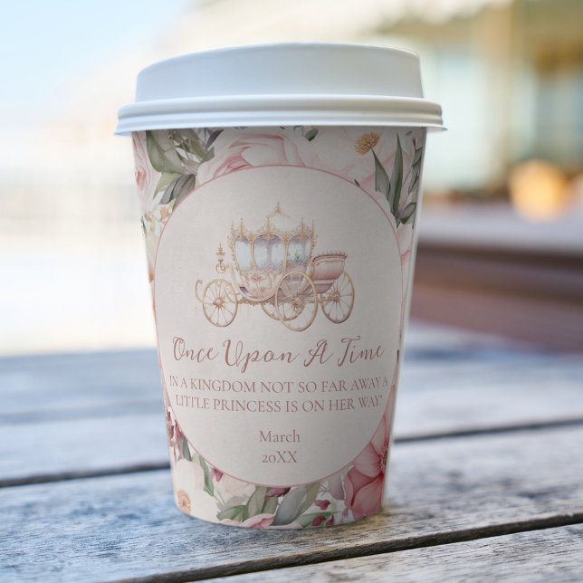Once Upon a Time Pink Princess Baby Shower Paper Cups (Creator Uploaded)