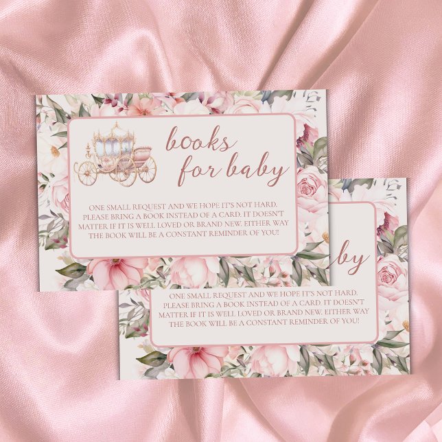 Once Upon a Time Pink Princess Books for Baby Enclosure Card (Creator Uploaded)