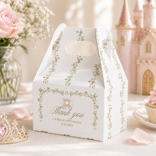 Once Upon a Time Pink Princess Floral Coquette 1st Favour Box