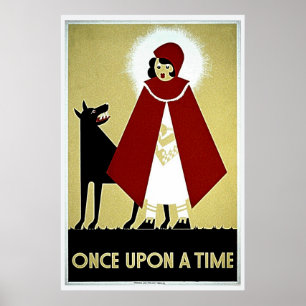 Once Upon a Time Poster, Red Riding Hood and Wolf Poster