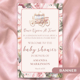 Once Upon a Time Princess Baby Shower Welcome Banner
