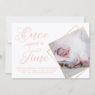 Once Upon a Time Princess Birth Announcement