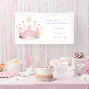 Once upon a time, Princess Birthday Banner