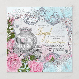Once Upon a Time Princess Birthday Party Invitation