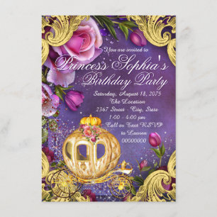 Once Upon A Time Princess Birthday Party Invitation