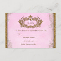 Once Upon a Time Princess Birthday RSVP